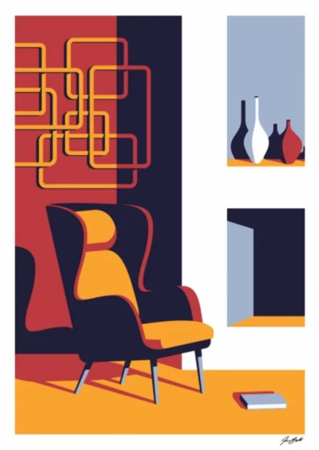 Poster Vintage 50 x 70 cm No Fire No Reading - Sergeant Paper