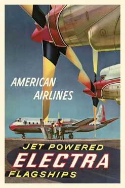 Blue-shaker Poster American Airlines 30 x 40 cm - Blue Shaker
