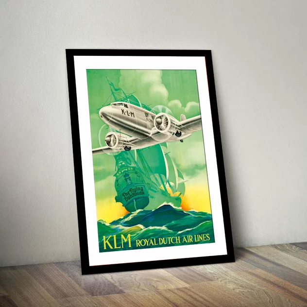 Blue-shaker Poster KLM Royal Dutch Air Lines 30 x 40 cm - Blue Shaker - Image 2