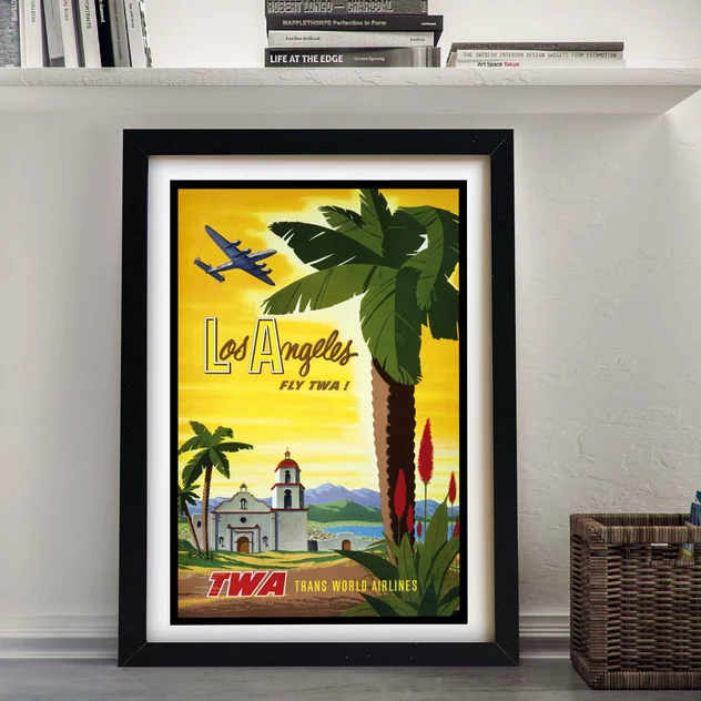 Blue-shaker Poster Los Angeles TWA 30 x 40 cm - Blue Shaker - Image 2