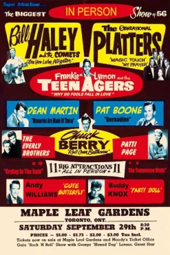 Blue-shaker Poster Ball Haley & The Platters 30 x 40 cm - Blue Shaker