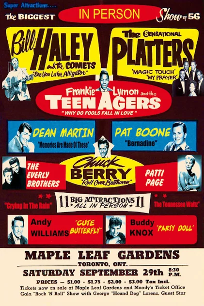 Blue-shaker Poster Ball Haley & The Platters 30 x 40 cm - Blue Shaker