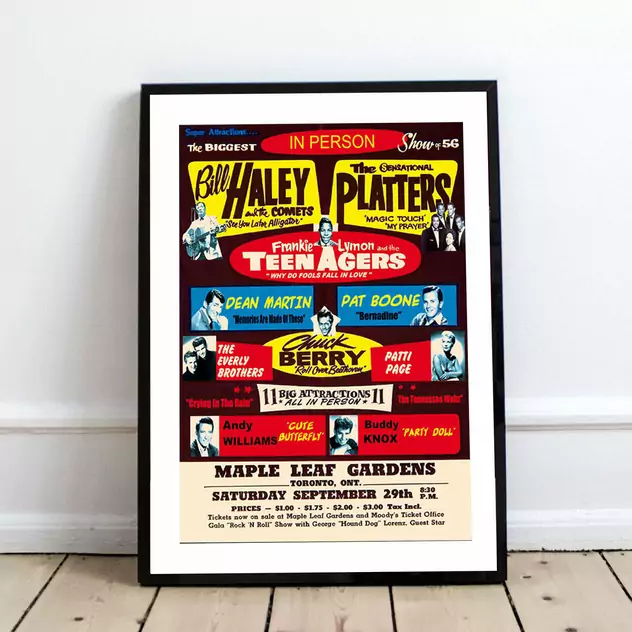 Blue-shaker Poster Ball Haley & The Platters 30 x 40 cm - Blue Shaker - Image 2