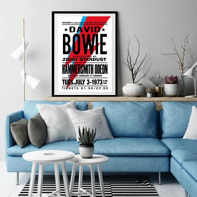 Blue-shaker Poster David Bowie 30 x 40 cm - Blue Shaker - Image 2