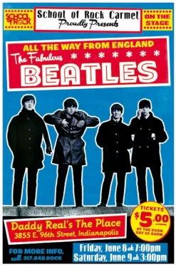 Blue-shaker Poster The Fabulous Beatles 30 x 40 cm - Blue Shaker