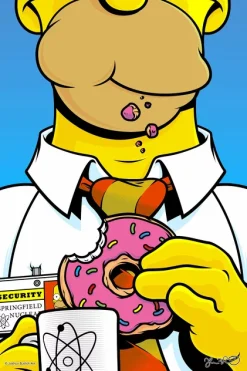 Blue-shaker Poster Homer 30 x 40 cm Joshua Budich - Blue Shaker