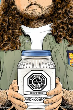 Blue-shaker Hurley Poster 30 x 40 cm Joshua Budich - Blue Shaker