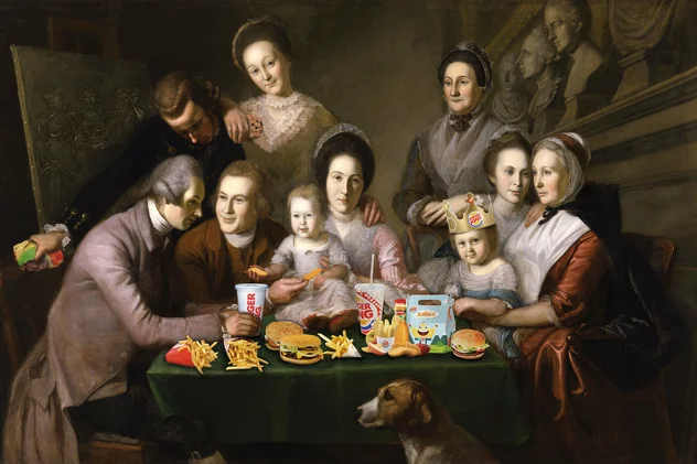 Blue-shaker Poster Burger King Family 30 x 40 cm - Blue Shaker