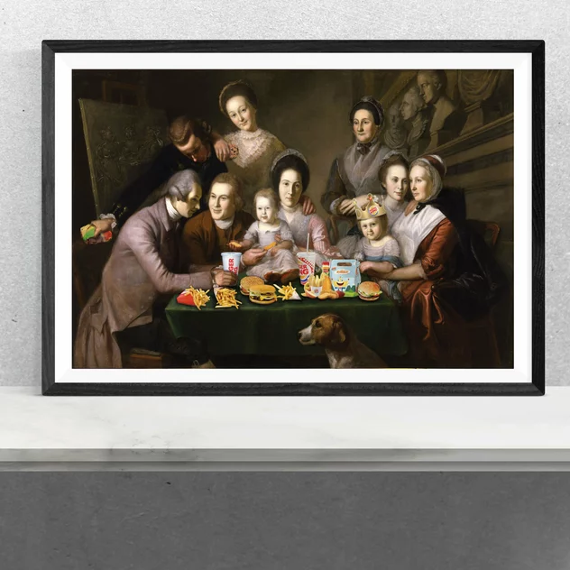 Blue-shaker Poster Burger King Family 30 x 40 cm - Blue Shaker - Image 2