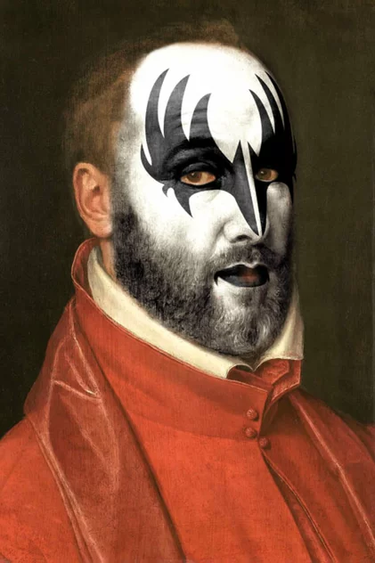 Blue-shaker Poster Kiss Bat 30 x 40 cm - Blue Shaker