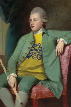 Blue-shaker Poster Tee-shirt Superdry 30 x 40 cm - Blue Shaker