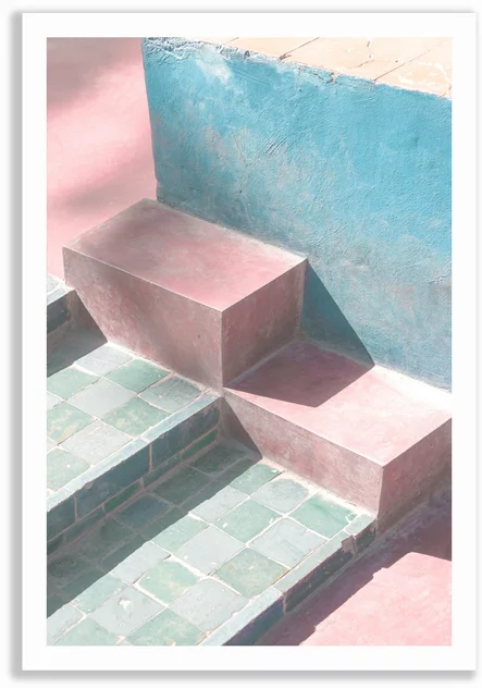 Poster 50x70 Pastel Staircase - David & David Studios