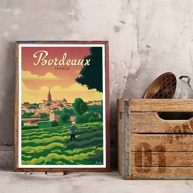 Poster Bordeaux 50 x 70 cm - Sergeant Paper - Image 2