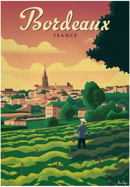 Poster Bordeaux 50 x 70 cm - Sergeant Paper