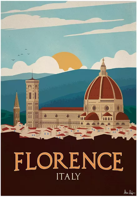 Poster Florence 50 x 70 cm - Sergeant Paper