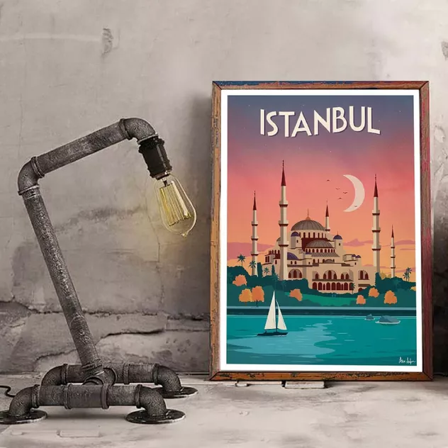 Poster Istanbul 50 x 70 cm - Sergeant Paper - Image 2