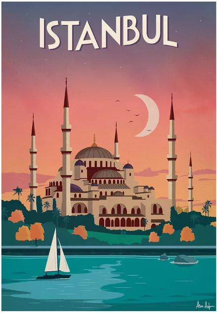 Poster Istanbul 50 x 70 cm - Sergeant Paper