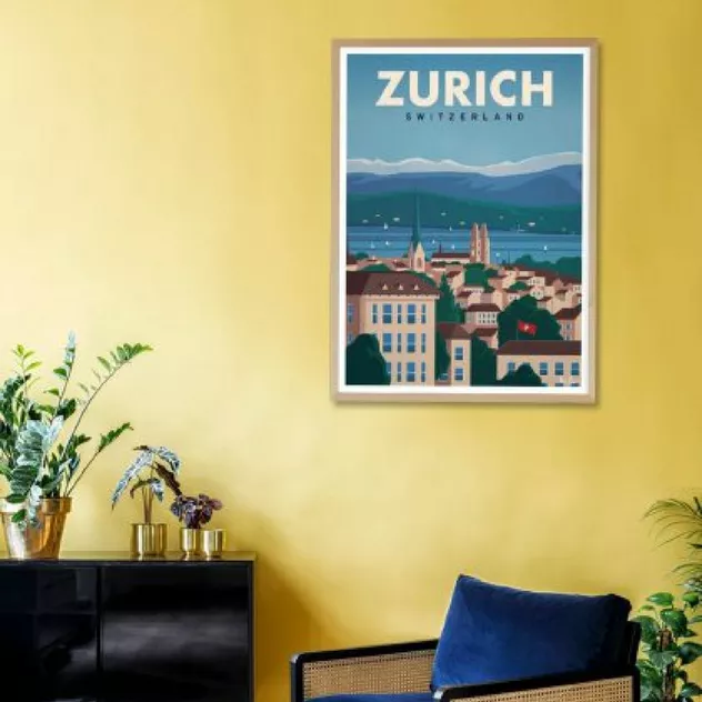Poster Zurich 50 x 70 cm - Sergeant Paper - Image 2