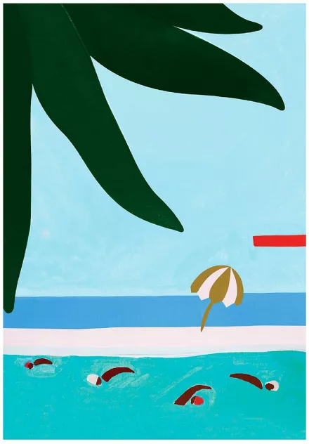Poster The Swimmers 15 x 21 cm - Sergeant Paper