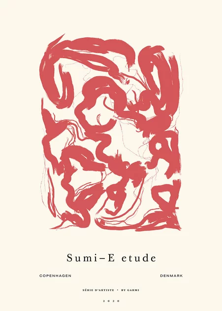 Poster 50x70 Cm Sumi E 01 - The Poster Club