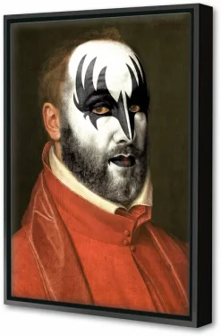 Blue-shaker Framed Canvas KISS #1 40 x 60 cm - Blue Shaker