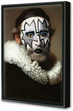 Blue-shaker Framed Canvas KISS #3 40 x 60 cm - Blue Shaker