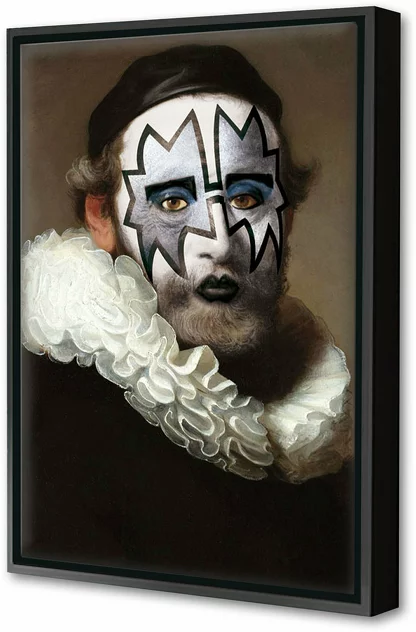 Blue-shaker Framed Canvas KISS #3 40 x 60 cm - Blue Shaker