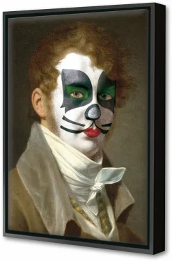 Blue-shaker Framed Canvas KISS #4 40 x 60 cm - Blue Shaker