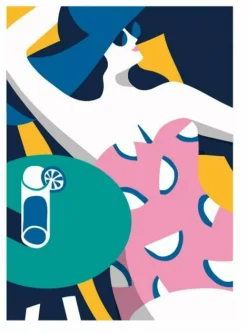 Blue Lemon Poster 30 x 42 cm - Sergeant Paper