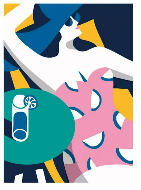 Blue Lemon Poster 30 x 42 cm - Sergeant Paper