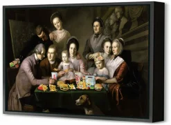 Blue-shaker Framed Canvas Burger King Family 50 x 75 cm - Blue Shaker