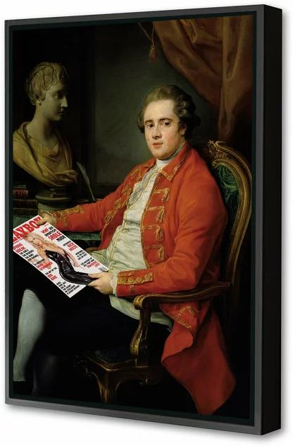 Blue-shaker Framed Canvas Playboy # 2 40 X 60 cm - Blue Shaker