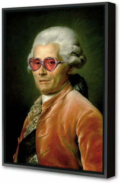 Blue-shaker Framed Sunglasses Canvas # 1 40 X 60 cm - Blue Shaker