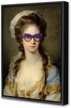 Blue-shaker Framed Sunglasses Canvas #3 40 x 60 cm - Blue Shaker