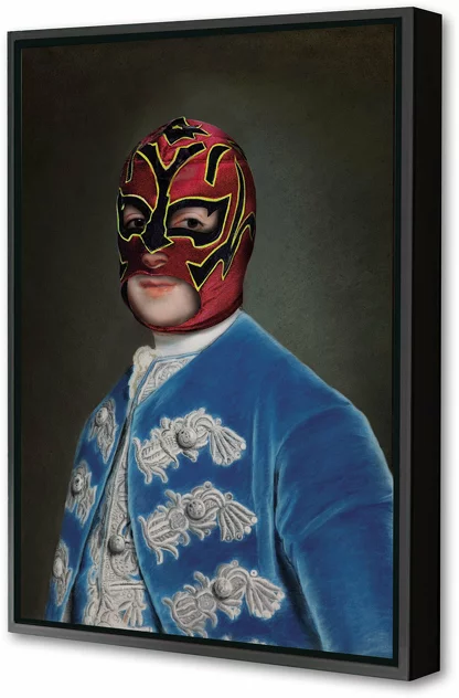 Blue-shaker Framed Canvas Fighter Red 50 x 75 cm - Blue Shaker