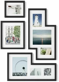 Set Of 3 black Metal Hanging Photo Frames 20x25 Cm Fotochain - Umbra - Image 5
