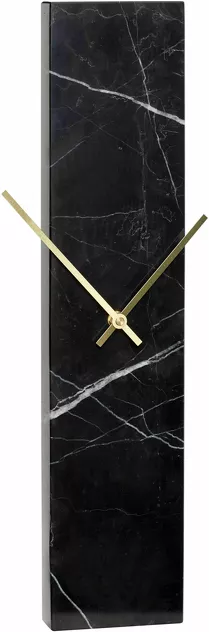 Black Clock In Marbre - Hübsch