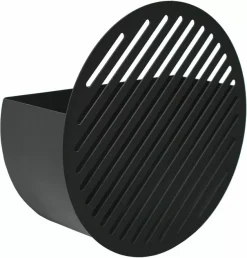 Wall Basket 29 cm Black Diagonal - Swedish Ninja