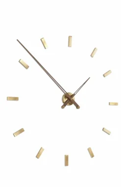 Golden Wall Clock 12 time Signals Tacón G - Nomon