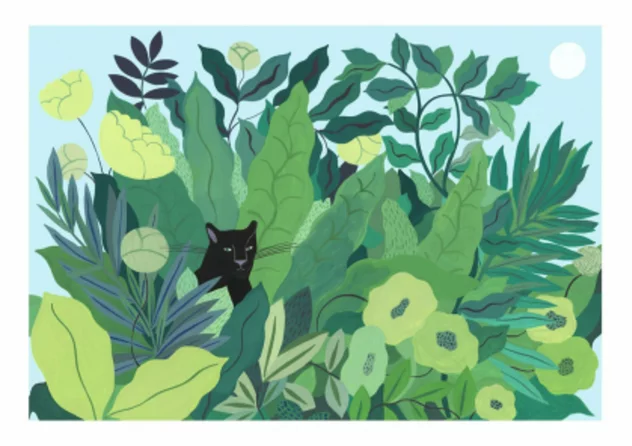 Black Panther Poster 50x70 Cm - Sergeant Paper