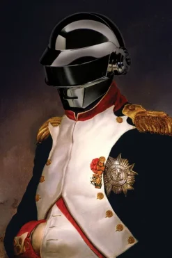 Blue-shaker Daft Punk Poster 30x40 Cm #1 - Blue