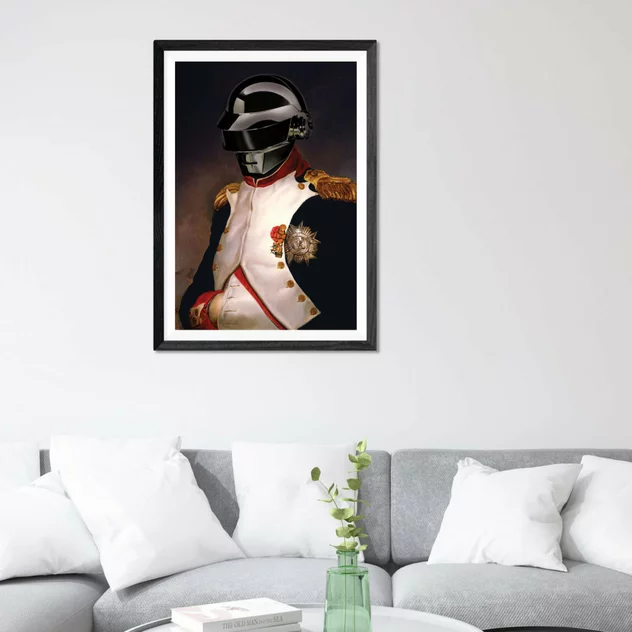 Blue-shaker Daft Punk Poster 30x40 Cm #1 - Blue - Image 2