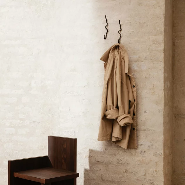 Curvature Black Brass Hook - Ferm Living - Image 2