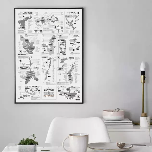 Poster French Vineyards 50x70 - La Majorette à Moustache - Image 2