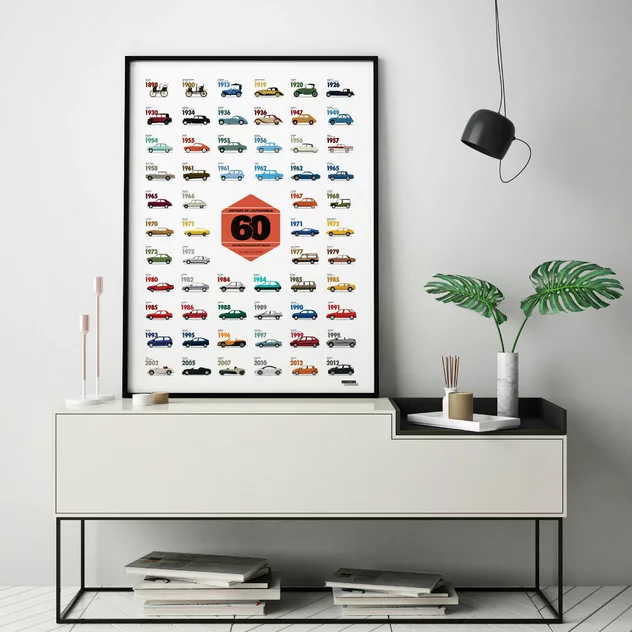 Mythical Cars Poster - La Majorette à Moustache - Image 2