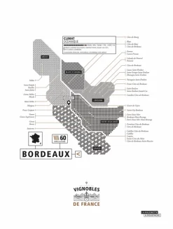 Bordeaux Vineyards Poster 40x30 - La Majorette à Moustache