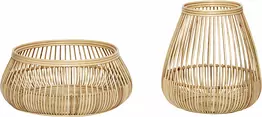 Set Of 2 Brown Rattan Woven Wall Baskets - Ferm Living - Image 5