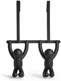 Four Hook Wall Hook In Dark Brown Rubberwood - Umbra - Image 5