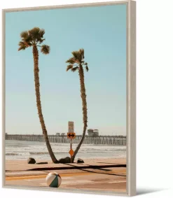 PÔDEVACHE Framed Canvas Santa Barbara 50x70 Cm Soleil En Vue - Pôdevache