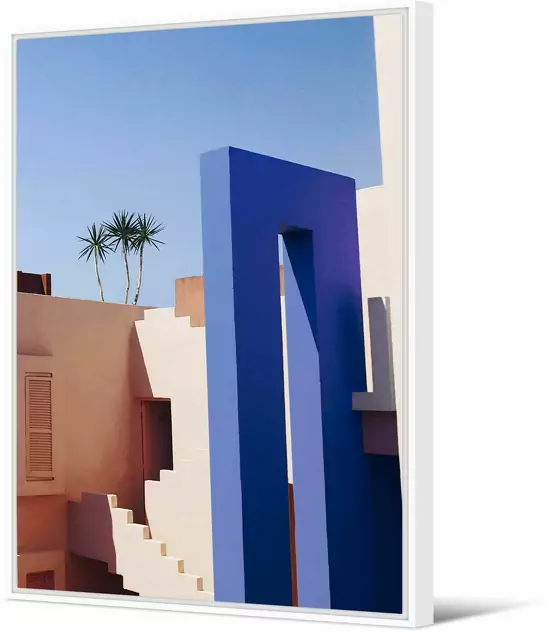 PÔDEVACHE Framed Temara Canvas 65x92,5 cm Oh My Blue! Pôdevache